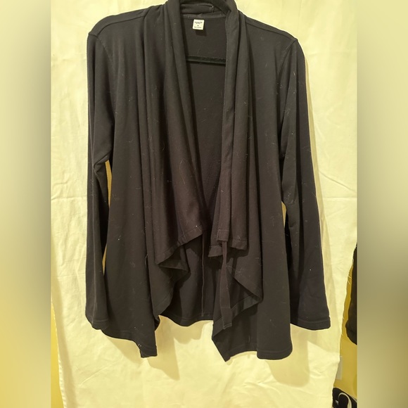 Old navy active black sweater open front with canvas tie - Picture 4 of 4